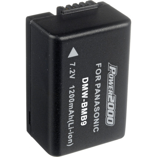 Power2000 ACD-331 Extended Life Time Rechargeable Battery for DMC-FZ40 FZ100 Cameras(for Panasonic DMW-BMB9)