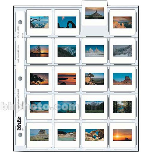 Print File Archival Storage Page for Slides 35mm