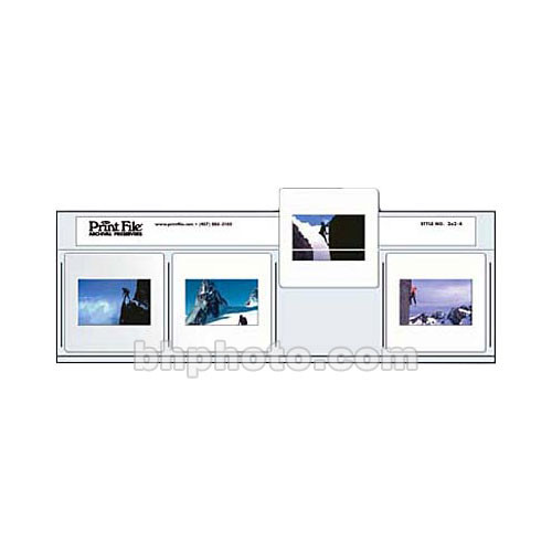 Print File Archival Storage Page for Slides (w/o Holes) 35mm - 100 Pack