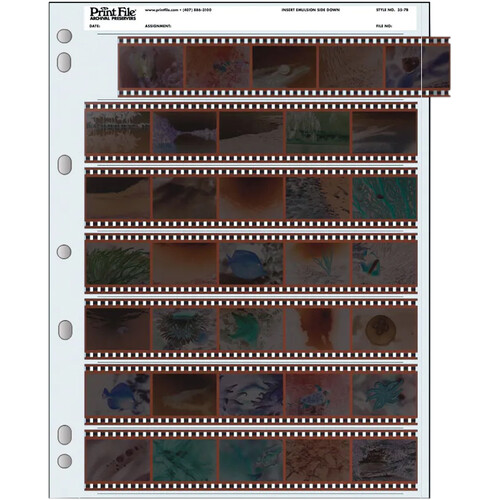 Print File Archival Storage Page for Negatives 35mm - 1000 Pack