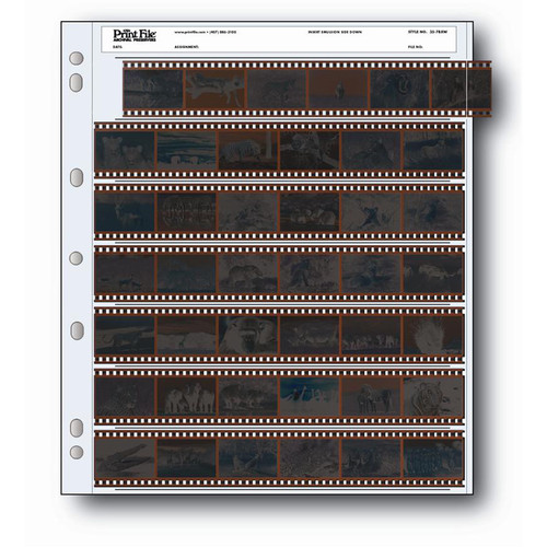 Print File Archival Storage Page for Negatives 35mm - 100 Pack