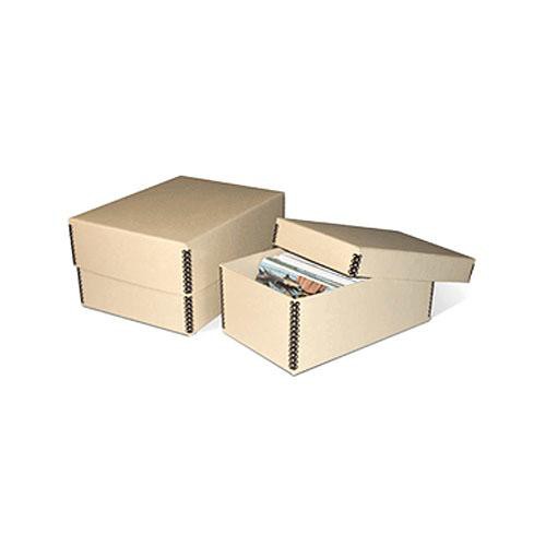 Print File MEPH46TAN Metal Edge Storage Box (4-1/8 x 6.25 x 10.5
