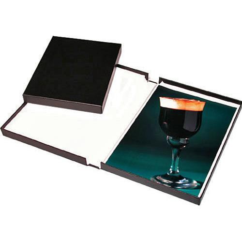 Print File Black Archival Portfolio Box with White Lining - 11.25 x 17.25 x 2