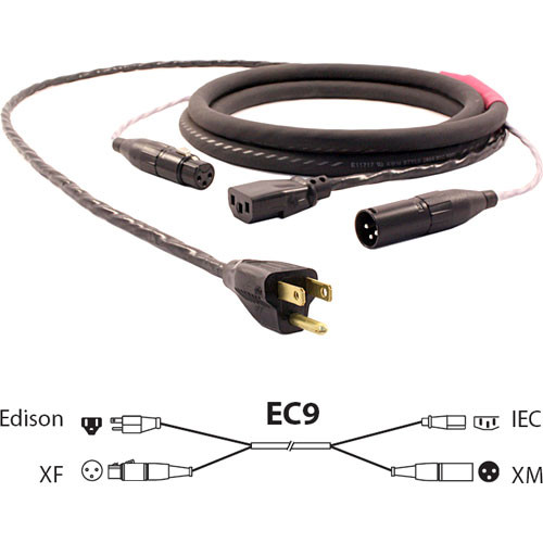 Pro Co Sound EC9 Siamese Twin AC and Audio Combo Cable (25')