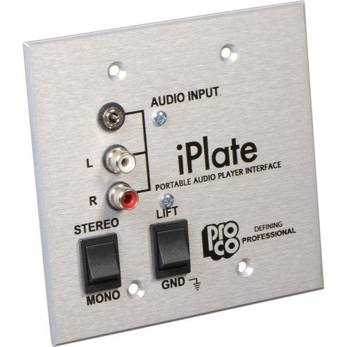Pro Co Sound iPlate - Portable Audio Player Wall Plate Interface