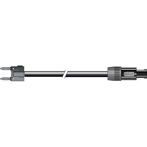 Pro Co Sound Lifelines PowerPlus 2x Banana to 4-Pin Speakon Speaker Cable - 50'