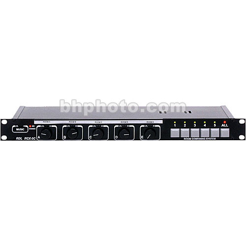 RDL RCX-5C - Five Zone Audio Controller