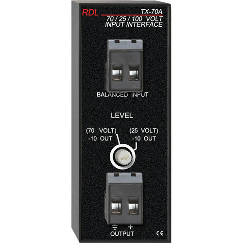 RDL TX-70A Input Interface with Unbalanced Line Out