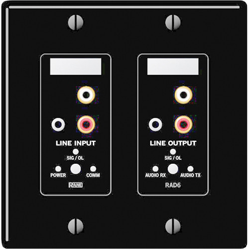 Rane RAD6 Remote Audio Device (Black) RAD6B B&H Photo Video
