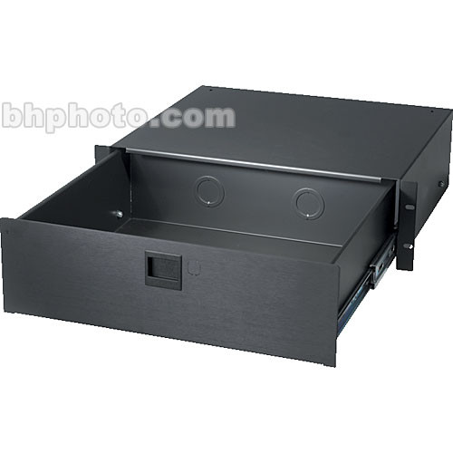 SDR Sliding Drawer Height: 2 rack spaces, Style: brushed anodized front
