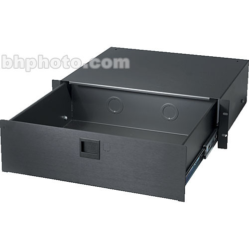 Raxxess 4U Heavy-Duty Rack Drawer with Black Anodized Finish