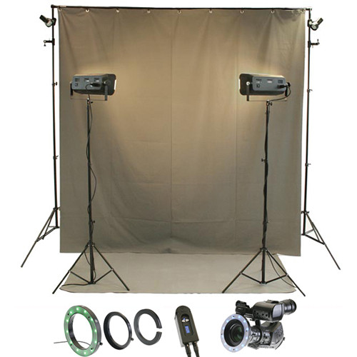 Reflecmedia RM 7227DM 7.0 x 12' Wideshot All In One Bundle with Medium Dual LiteRing