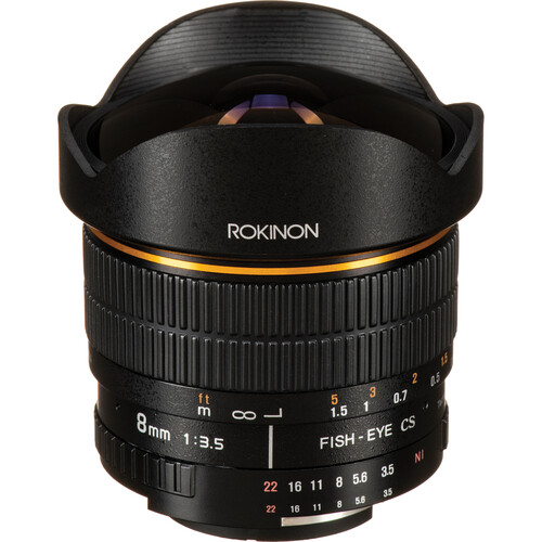 ROKINON 8MM F/3.5 FISHEYE LENS FOR NIKON