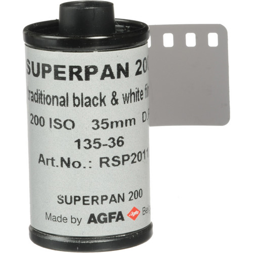 Rollei Superpan 200 Black and White Negative Film (35mm Roll Film 36 Exposures)