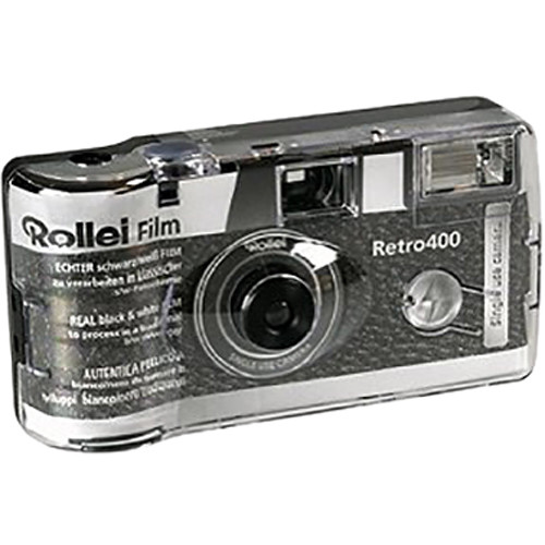 Rollei Retro 400 Single Use Black and White 35mm Camera 7066384