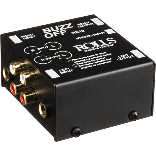 Rolls HE18 Two-Channel Audio Hum and Buzz Remover