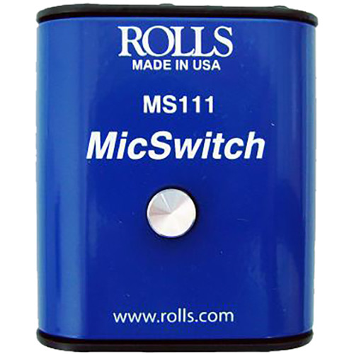 Rolls MS111 Mic Switch - Latching or Momentary Microphone Mute Switch