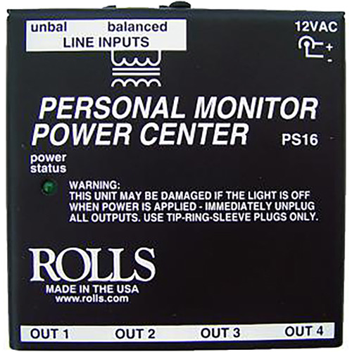 Rolls PS16 Personal Monitor Power Center PS16 B&H Photo Video