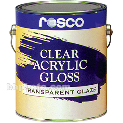 Rosco Clear Gloss Acrylic Glaze 5 Gal. 150055800640 B&H Photo
