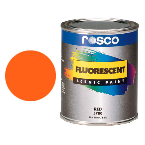 Rosco Fluorescent Paint (Orange, Matte, 1 Quart) 150057810032