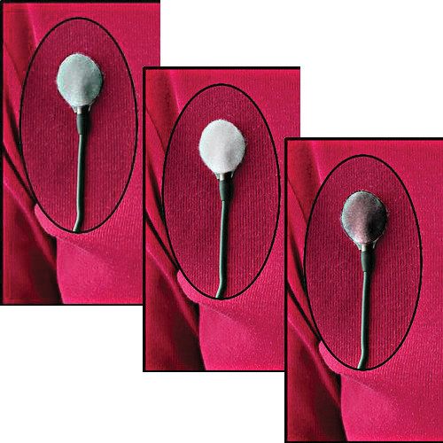 Rycote Undercovers Lavalier Wind Cover (10 Black 10 Gray 10 White Stickies)