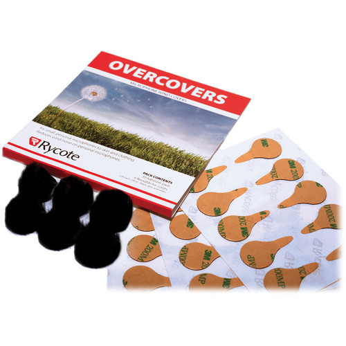 Rycote Overcovers (Black 6-Pack 30 Stickies)