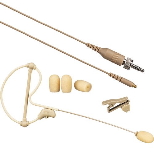 Samson SE10T Earset Microphone with Miniature Condenser Capsule with Hardwired 3.5mm Connector (Beige)