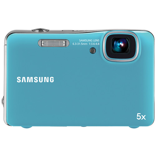 Samsung AQ100 Digital Point and Shoot Camera (Blue)