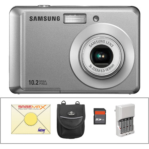 Samsung SL30 Digital Camera with Deluxe Accessory Kit (Neutral