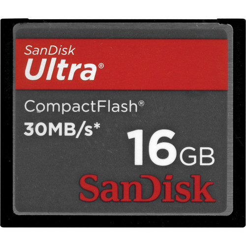 SanDisk 16GB CompactFlash Memory Card Ultra 200x SDCFH016GA46