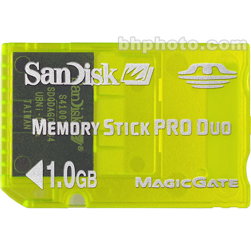 SanDisk 1GB Memory Stick PRO Duo Gaming Memory Card SDMSG1024R