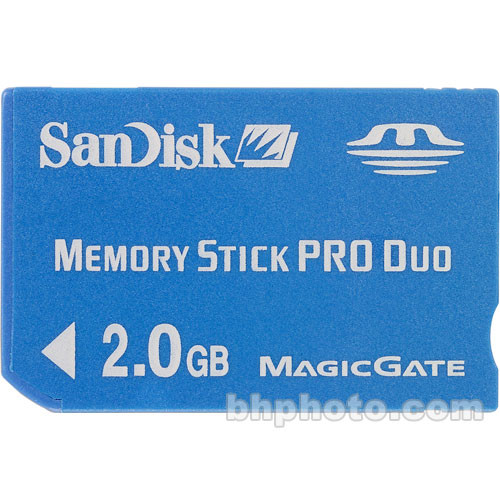 SanDisk 2GB Memory Stick PRO Duo SDMSPD2048A11 B&H Photo Video