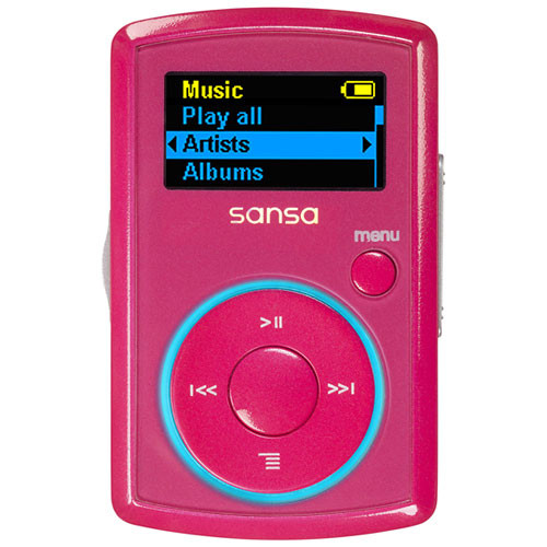 SanDisk Sansa Clip 2GB MP3 Player (Pink) SDMX11R002GPA57 B&H