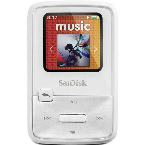 SanDisk Sansa Clip Zip MP3 Player (4GB, White) SDMX22004GA57W