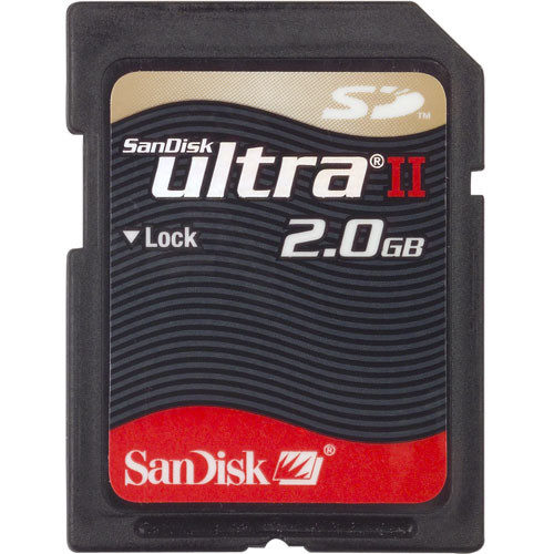 SanDisk 2GB Ultra II Secure Digital (SD) Card SDSDH-002G-A11 B&H