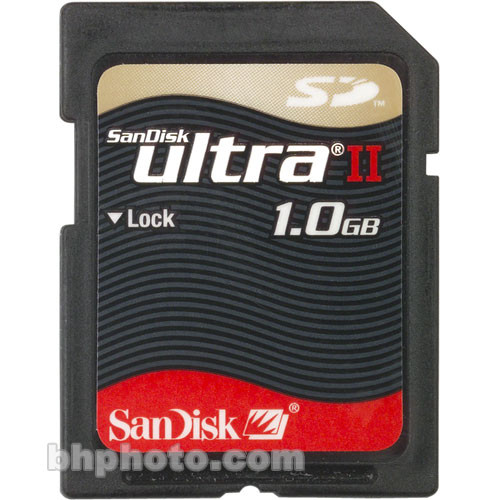 SanDisk 1GB Ultra II Secure Digital (SD) Card SDSDH1024R B&H