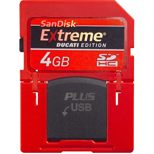 SanDisk 4GB Extreme Ducati Edition SD Plus Secure SDSDPX3004GR