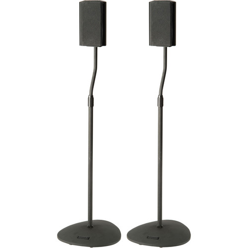 SANUS HTB7 Adjustable Height Satellite Speaker Stands HTB7B1