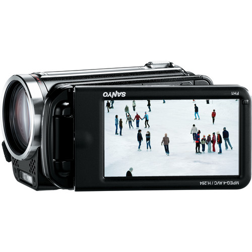 Sanyo VPCFH1ABK Dual Camera Xacti Camcorder (Black) VPCFH1ABK