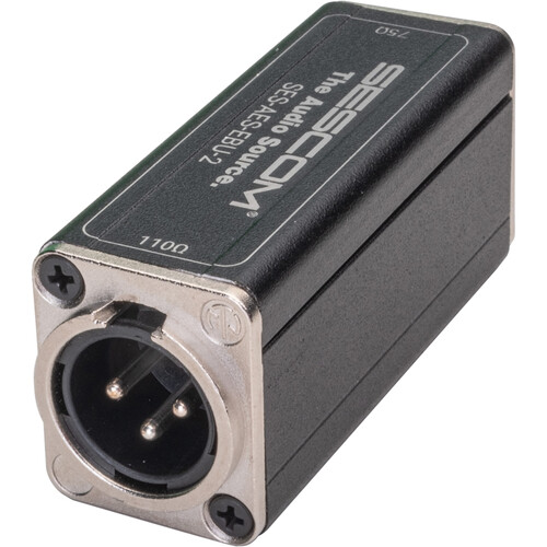 Sescom BNC Female to XLR Male AES/EBU Impedance Transformer