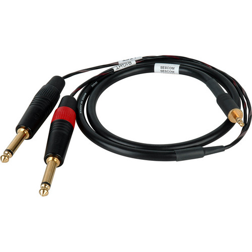 Sescom SES-IPOD-QTRM03 3.5mm Stereo to Dual 1/4