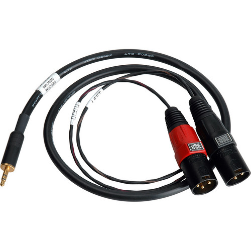 Sescom SES-IPOD-XLRM03 3.5mm Stereo to Dual XLR Male Mono Audio Cable (3')
