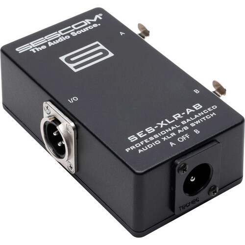Sescom Balanced Audio Professional Grade XLR A/B Passive Switch