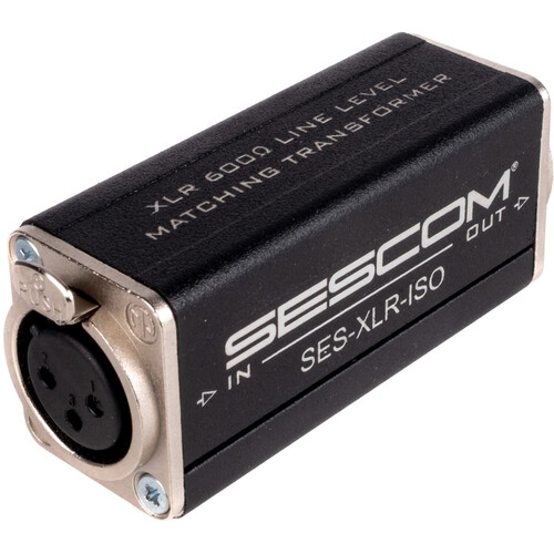 Sescom SES-XLR-ISO Inline XLR Line Matching Transformer