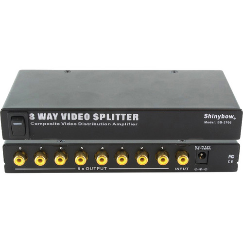 Shinybow SB-3706 1 x 8 Composite Video Distribution Amplifier