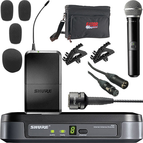 Shure BLX Series Basic Wireless Handheld Microphone and Lavalier