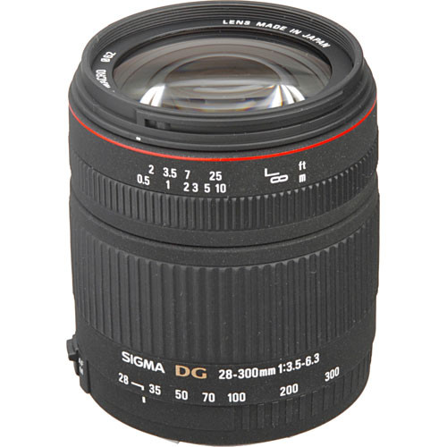 sigma zoom wide angle telephoto 28 300mm f 3 5 6 3 dg macro if autofocus lens for canon eos
