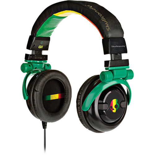 Skullcandy G.I. DJStyle Stereo Headphones (Rasta) S6GICZ058