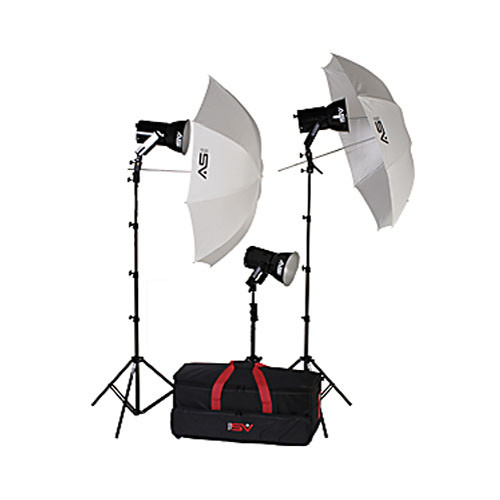 Smith-Victor KQ83 3-Light 1800-Watt Ultra Quartz Location Kit (120-240 VAC)