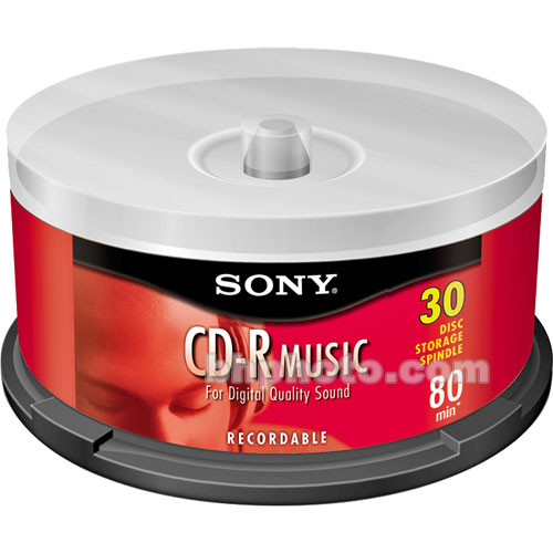 Sony Cd R Music Recordable Compact Disc 30crm80rs Bandh Photo